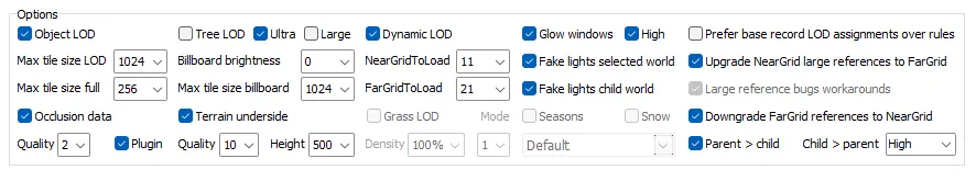 DynDOLOD Options